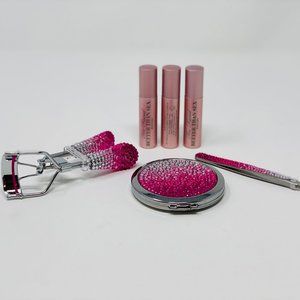 Macy's Beauty -Eye lash curler, Tweezers, Compact mirror & 3 Too Faced Mascara